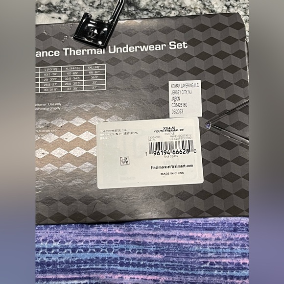 Athletic Works Girls Thermal Set XS 4-5 - Picture 5 of 10